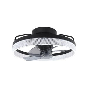 Black Chandelier Bladeless Ceiling Fan Low Noise Ceiling Fan Fandelier