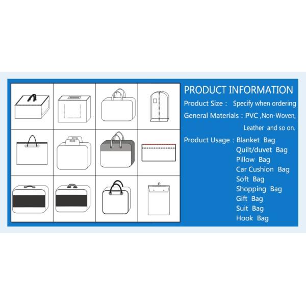 Hanger PVC bed sheet packaging bag with buttons