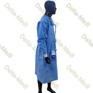 Buy cheap PP SMS SMMS SMMMS 20g To 80g Disposable Surgical Gown Integrated With Face Mask from wholesalers