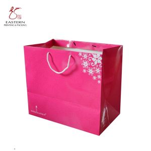 Buy cheap Eco Friendly Pink Paper Bags With Handles For Clothes from wholesalers