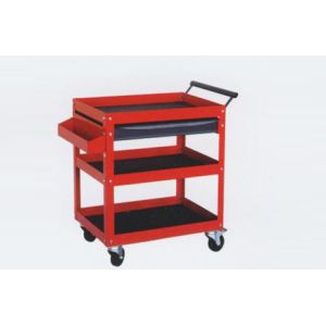 Professional 3 Tray Rolling Tool Cart with 1 Ball Bearing Drawer for Hand Tools