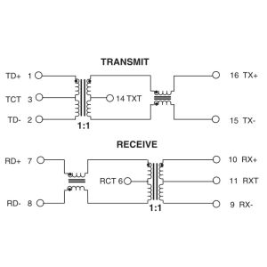 Buy cheap Low Profile Transformer H0020NL , H0020NLT 10/100 PC Card LAN Magnetic Modules from wholesalers
