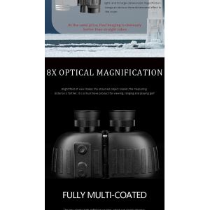 1000m Waterproof Rangefinder Binocular 8X Magnification For Hunting Shooting