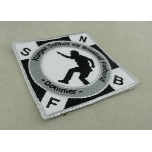 Velcro Personalized Baseball Custom Embroidery Patches For Promotion
