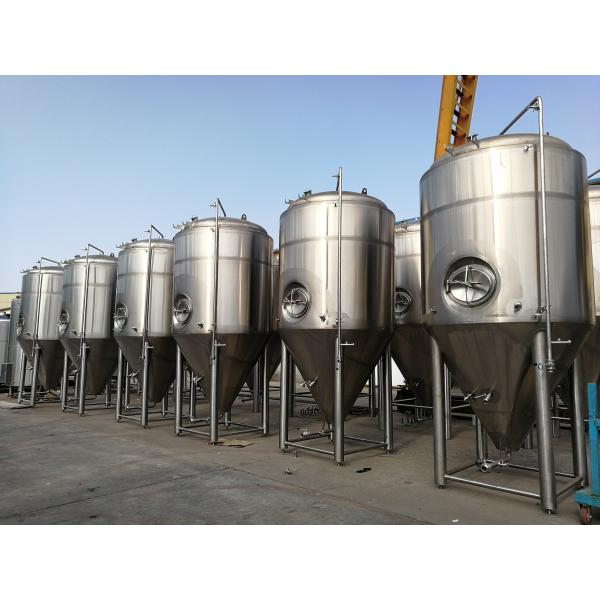 Quality Vertical Jacketed Fermentation Tank Bright Beer Conical Beer Fermenter 3000L for sale