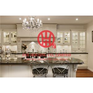 Buy cheap Modern Elegant Solid Wood Kitchen Cabinet with Excellent Design and Quality from wholesalers