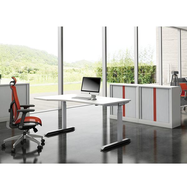 Buy cheap Aluminium Adjustable Office Table Electrical Motorized Computer Desk from wholesalers