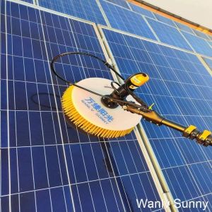 Buy cheap Solar Panel Cleaning Brush with 3.5m Adjustable Water-Fed Handle Max Unfold Size 3.5m from wholesalers
