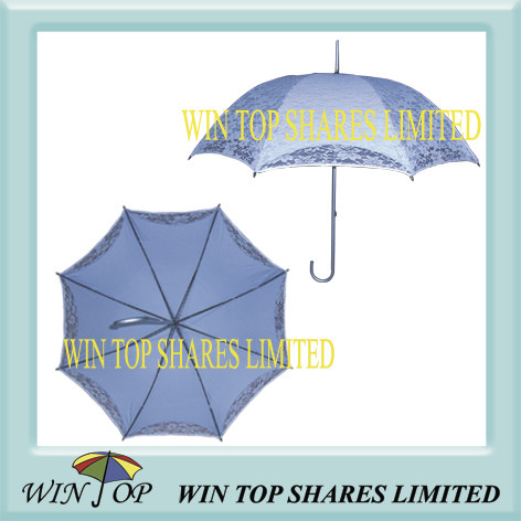 Quality Ladies Aluminum Sun Parasol with Double Canopy for sale