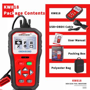 Quality Portable Auto Diagnostic Code Reader Multi Languages KONNWEI KW818 for sale Buy cheap Portable Auto Diagnostic Code Reader Multi Languages KONNWEI KW818 product