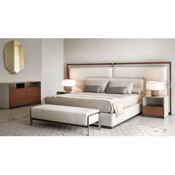 Quality Modern Soft King Size Upholstered Bed Modern Bedroom Furniture Sets Bed for sale