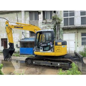 PC128US Used Komatsu Excavator Japan Operating Weight 13 Ton With Dozer Blade