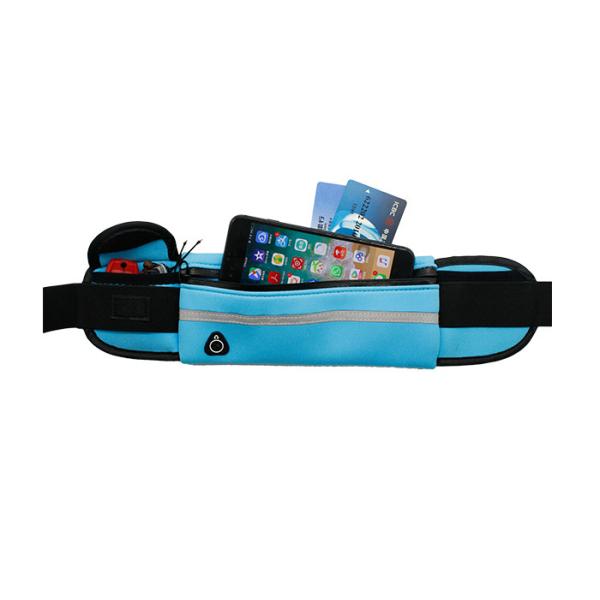 Quality Runner / Athlete Travel Waist Bag Reflective With Silkscreen Printing Logo for sale
