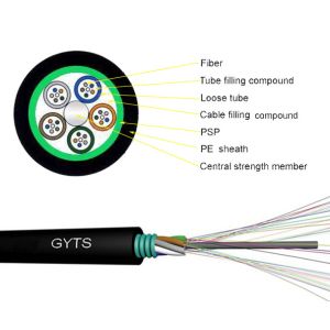 Buy cheap Conduit 7.0 8.0 Fiber Optic Armoured Cable For Outdoor Use G652D GYTS 24 48B1.3 from wholesalers