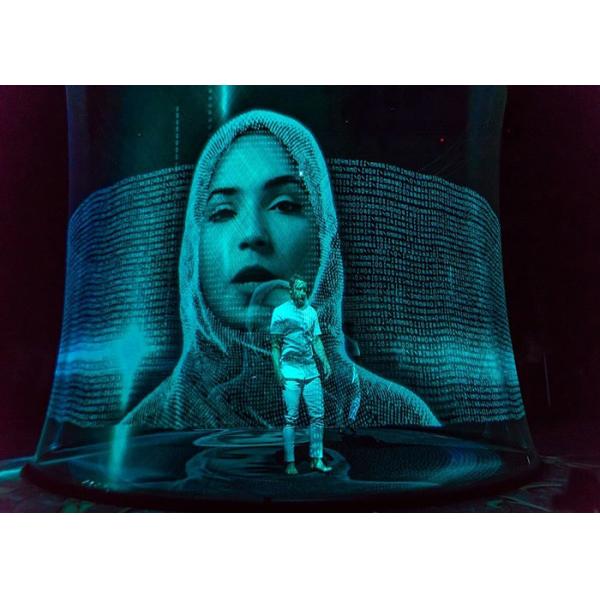 Buy cheap Gauze Fabric Holographic Projection Film Advertising 3D Clear Projector Hologram Screen from wholesalers