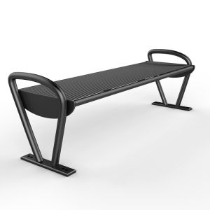 Buy cheap Simple Street Furnitures L1520/W470/H640mm Backless Metal Bench from wholesalers