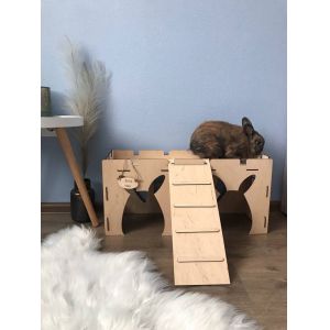 Buy cheap OEM ODM Rabbit Bunny House With Ladder Bunny Box Castle product