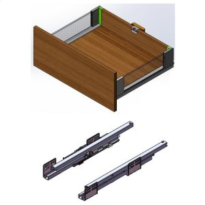 Buy cheap Glass Panel Soft Close Tandembox Drawer Systems Kitchen Drawer Slim Without Light from wholesalers
