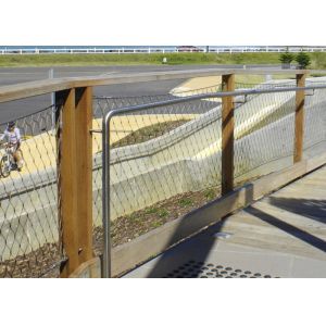 Highway Bridge Balustrade Webnet Wire Mesh Ferruled