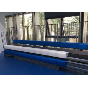 Buy cheap Manually Operated Retractable Modular Grandstands High School Telescopic Gym Bleachers from wholesalers
