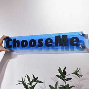 Inspirational White Acrylic Alphabet Letters Advertising Fabricated Acrylic