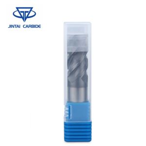 HRC60 Solid Tungsten Carbide End Mill Types Of Milling Cutter 4 Flutes