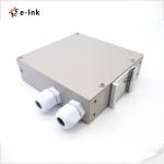 Buy cheap 8-Port DIN-Rail Fiber Splice Box: 2-Cable Entries, Cold-Roll Steel, Electrostatic Painting from wholesalers