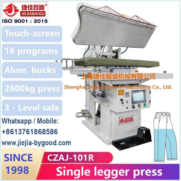 Quality Jeans denim trousers Steam Industrial Trouser Pressing Machine legger for sale