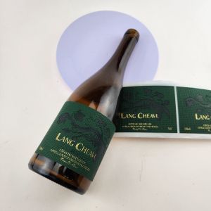 Buy cheap Custom PU Leather Label Wine Bottle Labels Silver Foil Leather Brand Tags For Red Wine from wholesalers