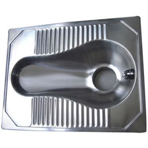 CAD CNC Stainless Steel Squatting Toilet Pan OEM Griding Polishing