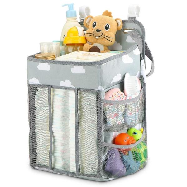 Quality Polyester Washable Diaper Caddy Holder With 4 Polypropylene Boards for sale