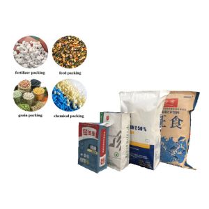 China Customized Natural Brown Kraft Paper Packaging Bags Flexo print on sale