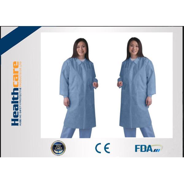 Waterproof Medical Student Disposable Lab Coat Lab Jackets For Doctors Zip