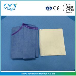 Buy cheap COVID-19 SMS Nonwoven Protective Surgical Gown with CE ISO FDA from wholesalers