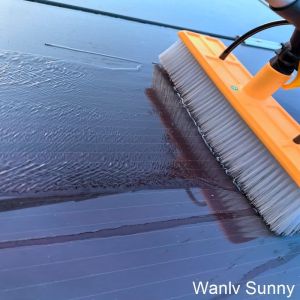 Buy cheap Manual Dual Solar Panel Cleaning Brush with 55 Cm Big Head and 3.6 M Telescopic Pole from wholesalers