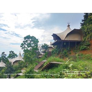 Buy cheap Multi Functional Outdoor Indiana Tent With High Peak Tents For Resort Or Glamping from wholesalers