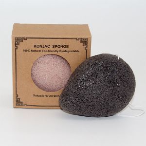 Customized Logo Tear Drop Exfoliating Konjac Sponge 2.5cm Thick