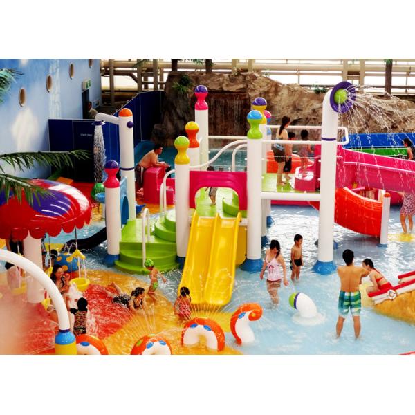 Commercial Water Park Slide Large Volume Customized Color With Spray