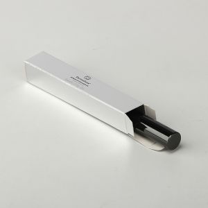 Buy cheap Cardboard Custom Eyeliner Boxes Silver Paper Black Printing Paper Box from wholesalers