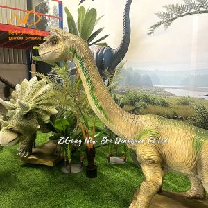 Theme Park Realistic Animatronic Dinosaur Custom Design With Infrared Sensor