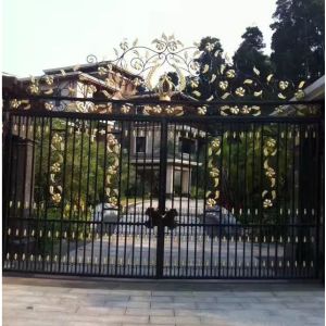 Buy cheap Heat Treated Wrought Courtyard Iron Gates For Garden School Home Courtyard from wholesalers