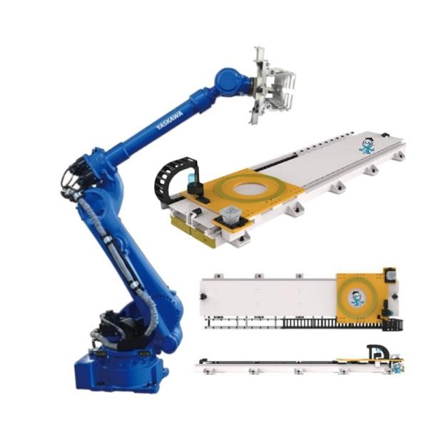 Buy cheap Chinese Robot Guide Rail and Packaging Palletizing Robots Yaskawa GP180-120 6 Axis Industrial Robot Arm from wholesalers