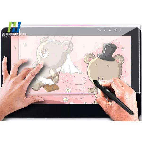 Quality 1-6mm Thickness Touch Screen Glass Tempered Anti Fingerprint Glass for sale
