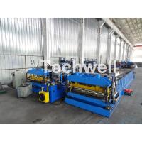 Buy cheap Automatic PLC Controlled Tile Roll Forming Machine For Steel Metal Glazed Tile product