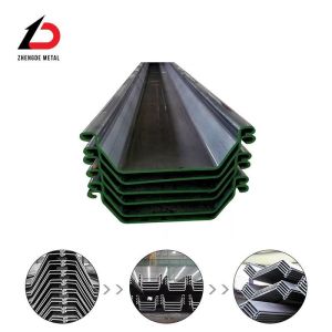 Buy cheap Customized Size 9m 12m 15m 18m 24m DIN, JIS, AISI, ASTM, GB, BS Type II Type Iiii Z Type U Type L Steel Sheet Pile /Piling for Flood Protector from wholesalers