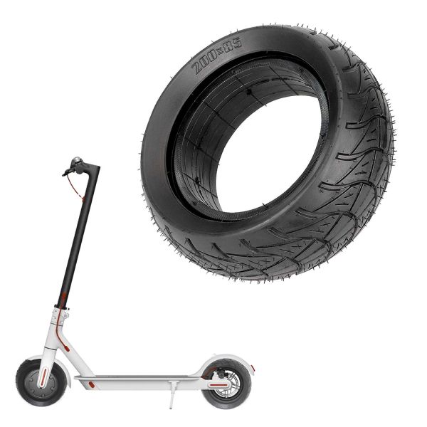 Quality 200x85 Inch Flat-Free Semi-Pneumatic Solid Rubber Tyre 8 Inch Electric Scooter Replacement Tire for Kids' Scooters for sale