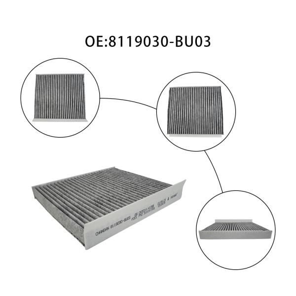 Hot Sell Other Car Parts 8119030-BU03 Air Conditioner Filter for Changan Hunter F70 1.9T OE 8119030BU03