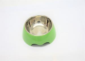 Buy cheap 6.9''  Green color Plastic Pet Bowls Food Grade ABS  With Anti Skidding from wholesalers