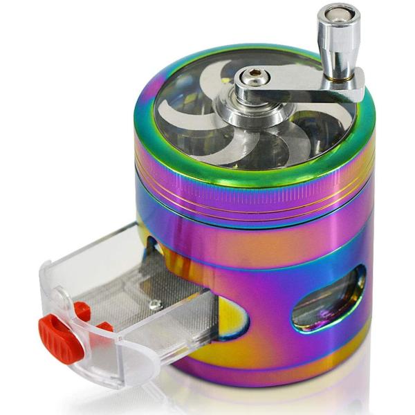 Buy cheap Hand Cranked Clear Top 2.5" Herb Spice Grinder With Drawer from wholesalers