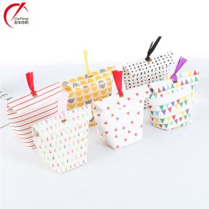 Embossing Printing Handling Custom Gram Folding Wedding Sweet Candy Packaging